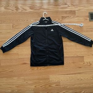 Adidas Black Track Jacket Kids Size L (14/16)